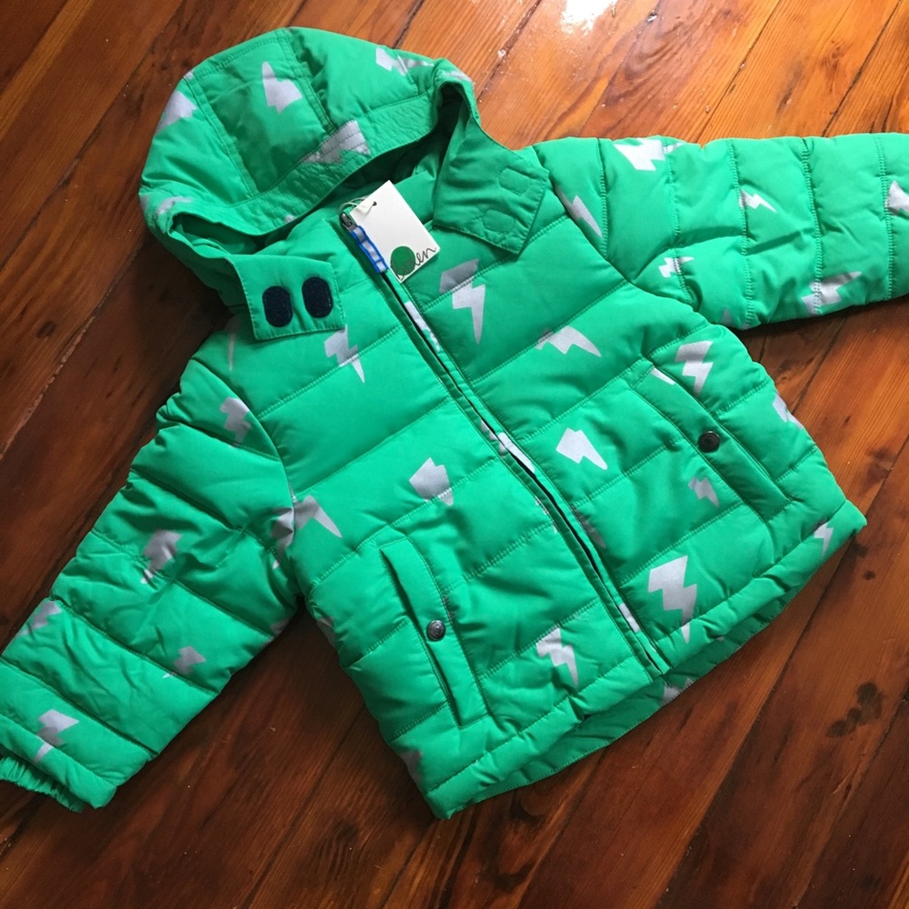 Mini Boden High Visibility Padded Jacket